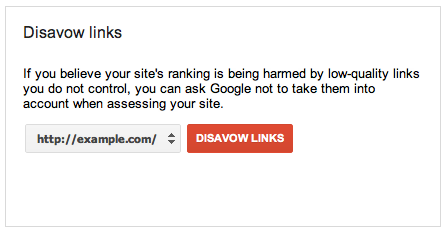 Google Disavow Links -  For Bad Link