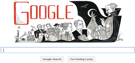 Google Celebrates Bram’s Stoker 165th Birthday With New Doodle